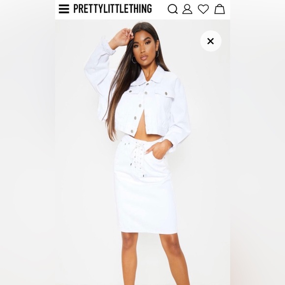 PrettyLittleThing Denim Skirt - Picture 5 of 8